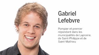 Prix reconnaissance : Gabriel Lefebvre, pompier