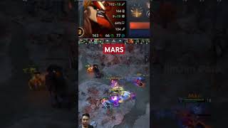 Crazy Mars Defense and Hp Not Decrease !! #dota2short #dota2 #shotrs