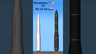 LGM Minuteman 1 Vs Russian Rs-24 Yars ICBM in spaceflight simulator #sfs #icbm #viral #shorts