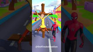 Spiderman Trapped Motu Patlu | Funny Animation in OHIO City #animatedshort #shorts #ytshorts