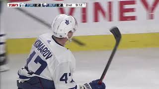 Leo Komarov 7th Goal of the Season! 3/5/2018 (Toronto Maple Leafs at Buffalo Sabres)