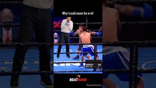 Why some could never be referees #referee #ref #boxer #boxing #ko #boxeo #punch #uppercut #funny