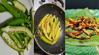 Easy Snacks Recipe -  Crispy Masala Green Chilli | Green Chilli Fry