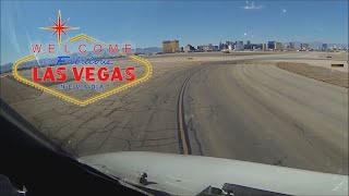 Landing in Las Vegas, Mc Carran Intl Airport. Cockpit view