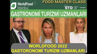 WORLDFOOD 2022-  GASTORONOMİ TURİZM UZMANLARI -EKONOMİ PROFİL -YILMAZ PARLAR-GTD-GÜRKAN BOZTEPE