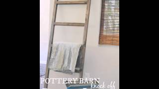 DIY Blanket Ladder Pottery Barn Knock Off