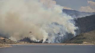 Dollar Ridge Fire Timelapse behing Soldier Creek Dam