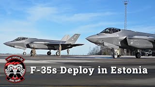 F-35 Lightning IIs Takeoff in Estonia (4K)