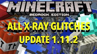 All X-RAY GLITCHES that WORK in Minecraft Bedrock Edition!! UPDATE 1.12.0!