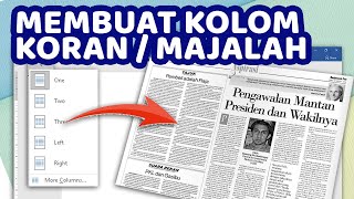 Cara Membuat Kolom Koran / Majalah di Microsoft Word