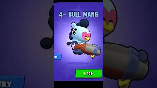 Ranking All Bull 🐂 Skins In Brawl Stars By My Opinion | #brawlstars #shorts