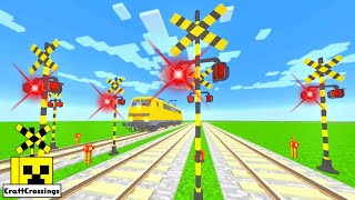 踏切 アニメ Train Railway Railroad Crossing Animation Minecraft  036-05