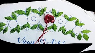 Easy Cast on rose embroidery ❤️ | Beautiful 3D flower design | Tutorial step by step