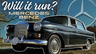 Abandoned Vintage Mercedes Benz - Will it run and drive?