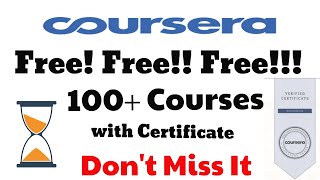 100% Free Online Courses with Certificates from Coursera 2020 l Top-rated courses for You l vyasa