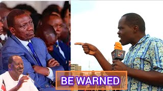 RUTO IN PANIC AFTER RAILA ALLIES ISSUES A DISTURBING WARNING TO BOTH RAILA AND RUTO