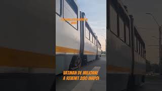 (Vatman De Milioane)Tramvaiul V3A-93 280(12) plecând din stația piața progresul sens-gara basarab