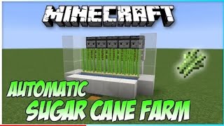 Minecraft: Full-Auto SUGAR CANE FARM Tutorial (1.18)