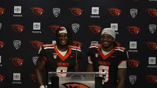 Oregon State Football Post-Game: Jam Griffin & Anthony Hankerson vs. Idaho State (8/31/24)