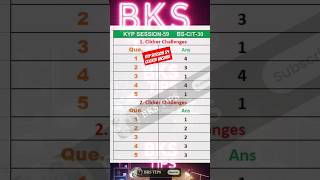 KYP SESSION 59 clicker Answer | session 59 clicker Answer | Kyp session 59 #shorts