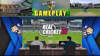 Real Cricket 22 Gameplay with Hindi Commentary | Real Cricket 22 Beta Version