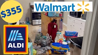 $355 grocery haul ~Walmart and Aldi~