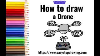 How to draw drone | easystepdrawing | #easystepdrawing | #drone