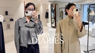 living alone diaries: 엘보른 봄신상 쇼핑, 불닭팽이파스타, 미우미우 벨트 하울, 90s 캘빈맛 자라, 신세계 스위트파크