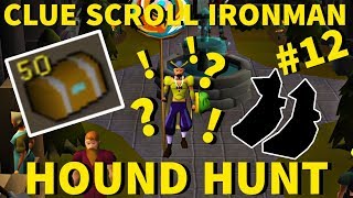 50 MEDIUM CASKETS AT ONCE?! (+NEW BOOT REWARD) - Clue Scroll Ironman #12 (Hound Hunt)