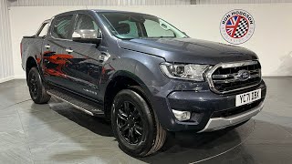 2021 71 Ford Ranger Limited Auto in Sea Grey For Sale at Ron Hodgson Specialist Cars