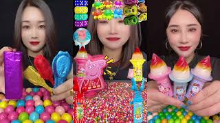 Sweet Candy Snacks P59 🍭🌈🍫🎉#sweet #candy #snacks #asmr #mukbanging