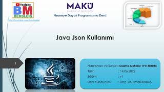 31 - Java'da JSON kullanımı