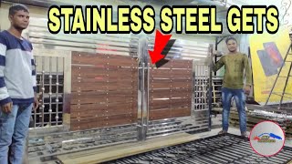 Stainless steel Gets Designs। स्टील का गेट बानाने का तरीका। SS Work।