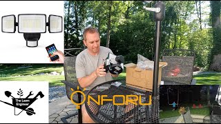 LED Exterior Security Light Review - Onforu - Light up Your Backyard