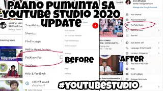 PAANO PUMUNTA SA YOUTUBE STUDIO?? 2020 UPDATE