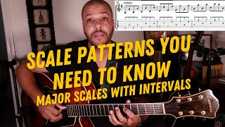 SCALE PATTERNS YOU NEED TO KNOW! - Major Scale With Intervals