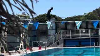 First time on the diving board