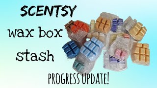 Scentsy wax box stash April progress update