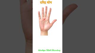 दरिद्र योग या भिक्षुक योग #shorts #shortsvideo #viral #palmistry