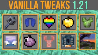 Minecraft 1.21 Vanilla Tweaks | Pride Hearts, 3D Mace & Custom Haunches