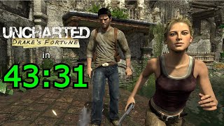 Uncharted 1 Speedrun (Any%, No Launches) in 43:31!