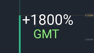 Первые минуты после листинга криптовалюты GMT +1800% !