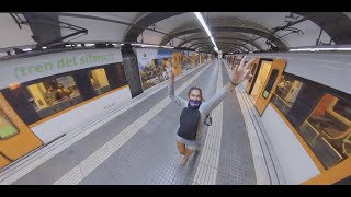 Barcelona subway and city walk