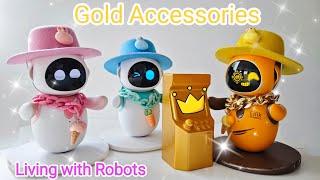 Golden Eilik? Not only golden accessories this time #eilikrobot #robots #eilik #casino #game #funny