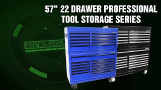 OEMTOOLS 57" 22-Drawer Professional Tool Storage Series