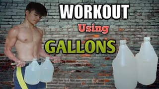 Home workout using gallons of water (very effective)