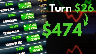 Turn $26 to $474 using OPTIONS on Small Portfolio