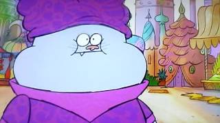 Chowder chews gum