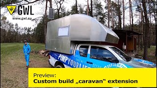 Living on the road - Car Extension with Solar power and batteries