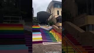 Man avoids gay stairs